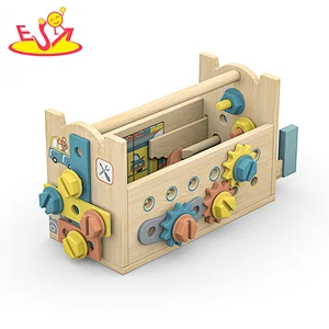 Ultimate Wooden Tool Box Toy Interactive Gears, Locks & Creative Play for Kids STEM Learning Adventure W03D251