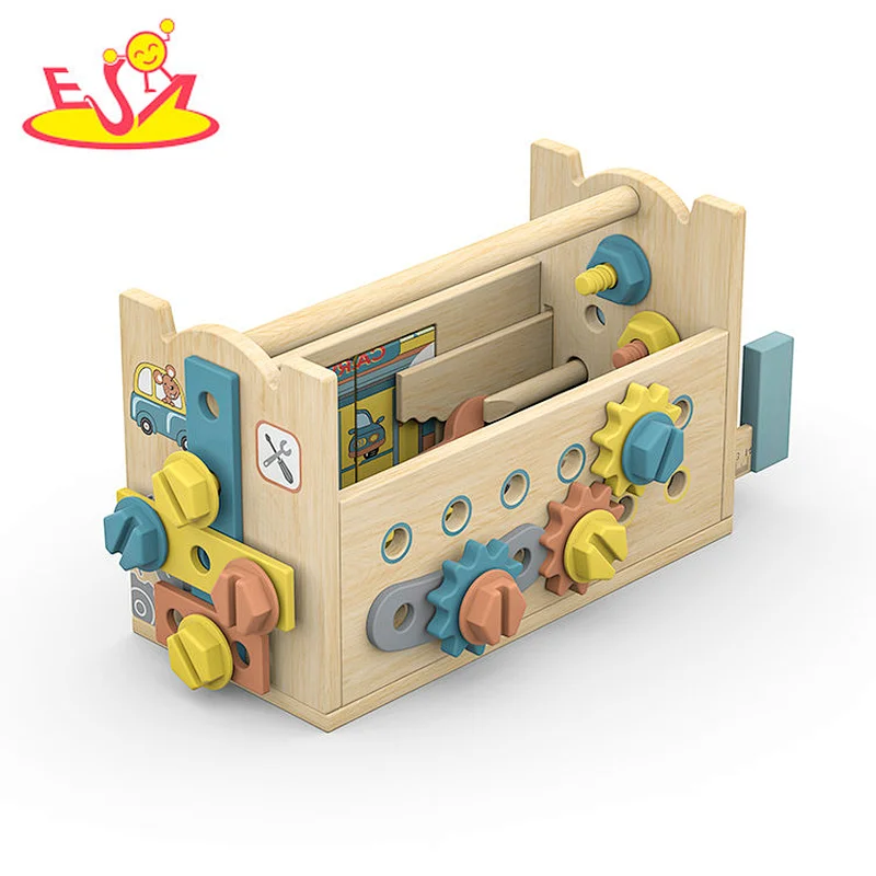 Ultimate Wooden Tool Box Toy Interactive Gears, Locks & Creative Play for Kids STEM Learning Adventure W03D251